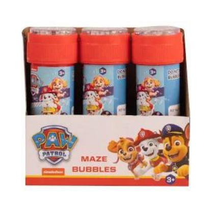 Paw Patrol Bubbles With Maze Tops 3 Pack