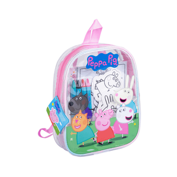 Backpack with Peppa Pig design on a white background