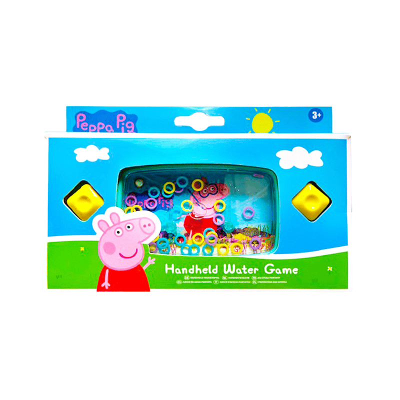 Peppa Pig handheld water game packaging on a white background