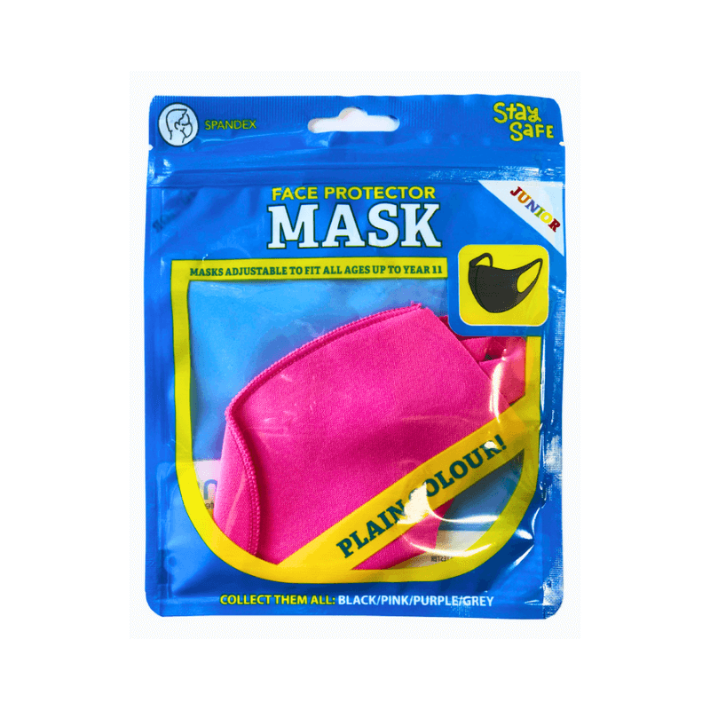 Wholesale Pink Junior Face Mask - (Case of 36)