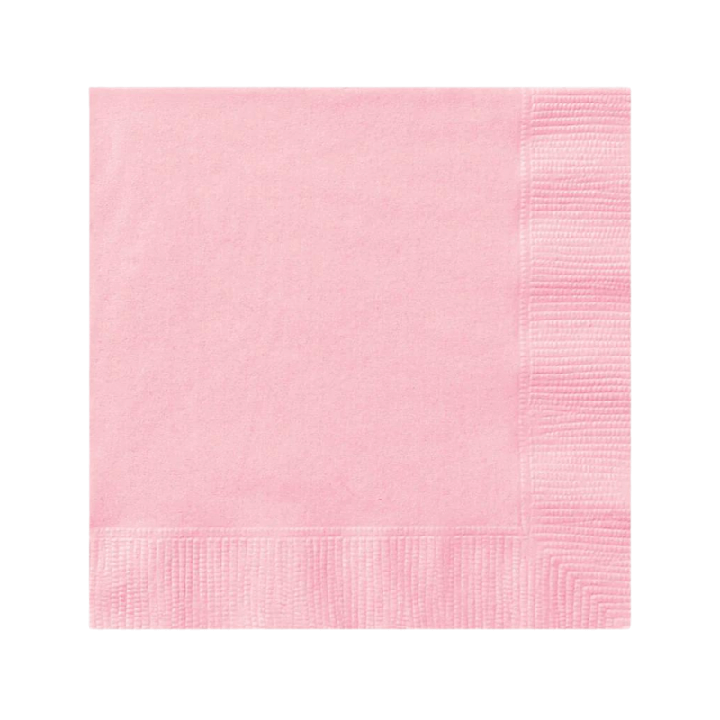 Wholesale Pink Party Napkins 30 Pack - (Case of 24)