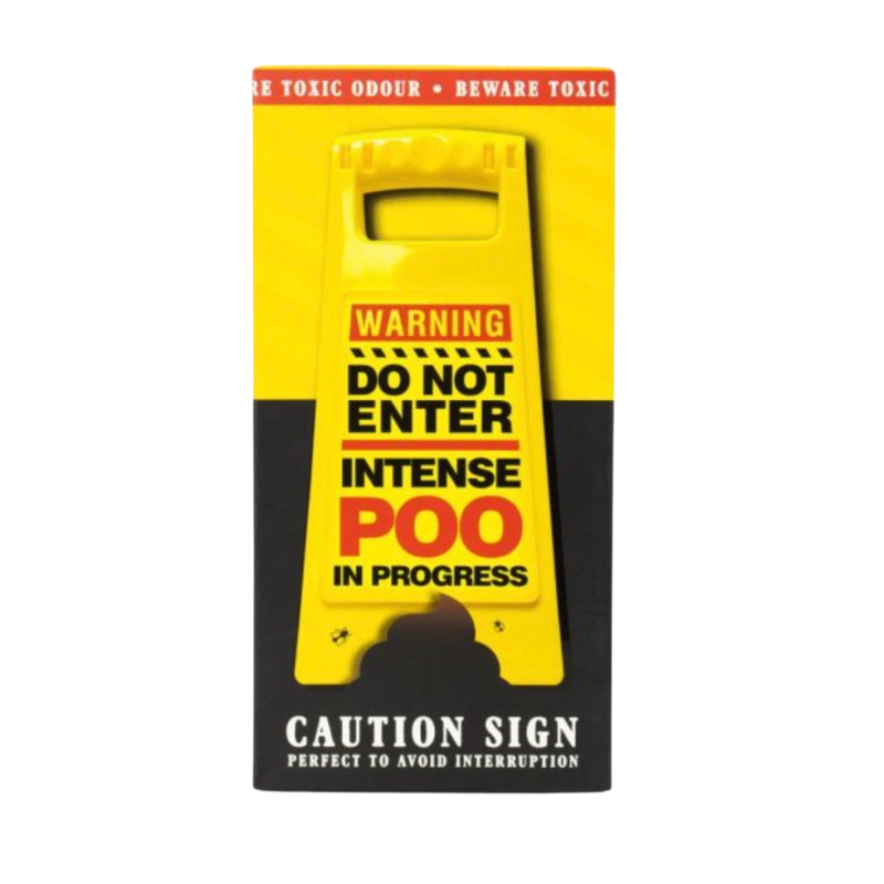 Poo In Progress Warning Sign 