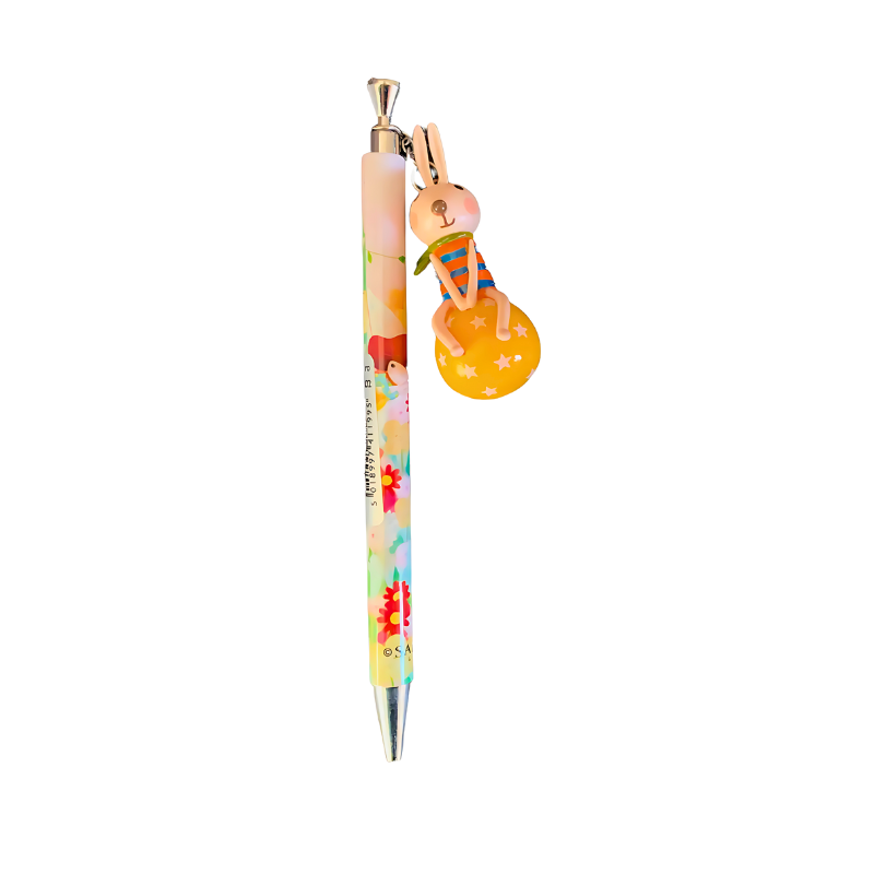 Wholesale Santoro Pen with 3D Bunny Key Charm - (Case of 12)