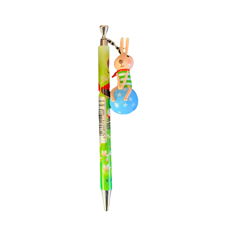 Wholesale Santoro Pen with 3D Bunny Key Charm - (Case of 12)