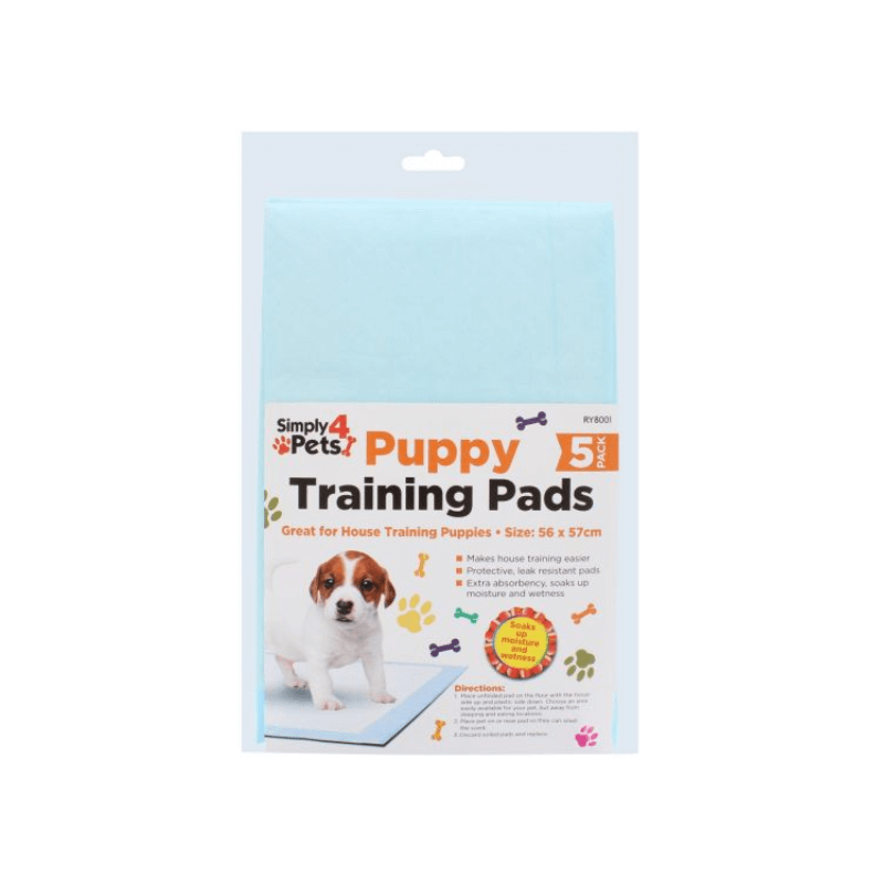 Wholesale Puppy Training Pads 5 Pack - (Case of 12)