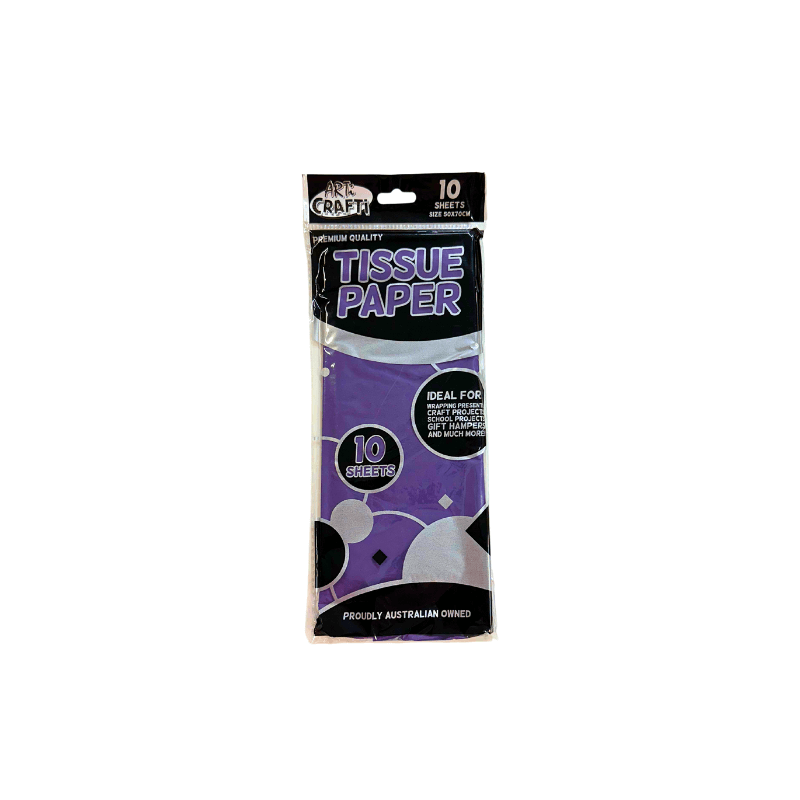 Wholesale Purple Wrapping Tissue Paper 10 Sheets - (Case of 12)
