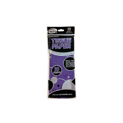 Wholesale Purple Wrapping Tissue Paper 10 Sheets - (Case of 12)