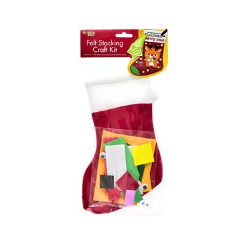 Wholesale Red Christmas Felt Stocking Kit - (Case of 12)
