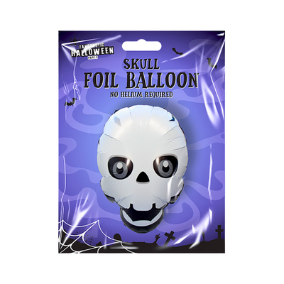 Wholesale Skull Halloween Foil Balloon - (Case of 12)