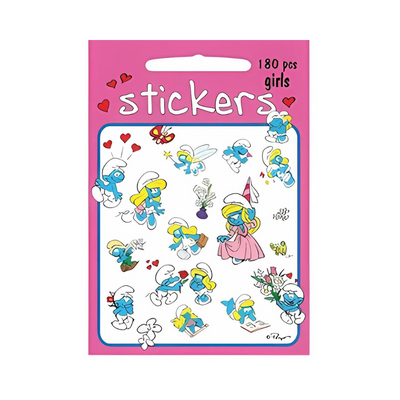 Wholesale Smurf Girls Sticker Set - (Case of 16)
