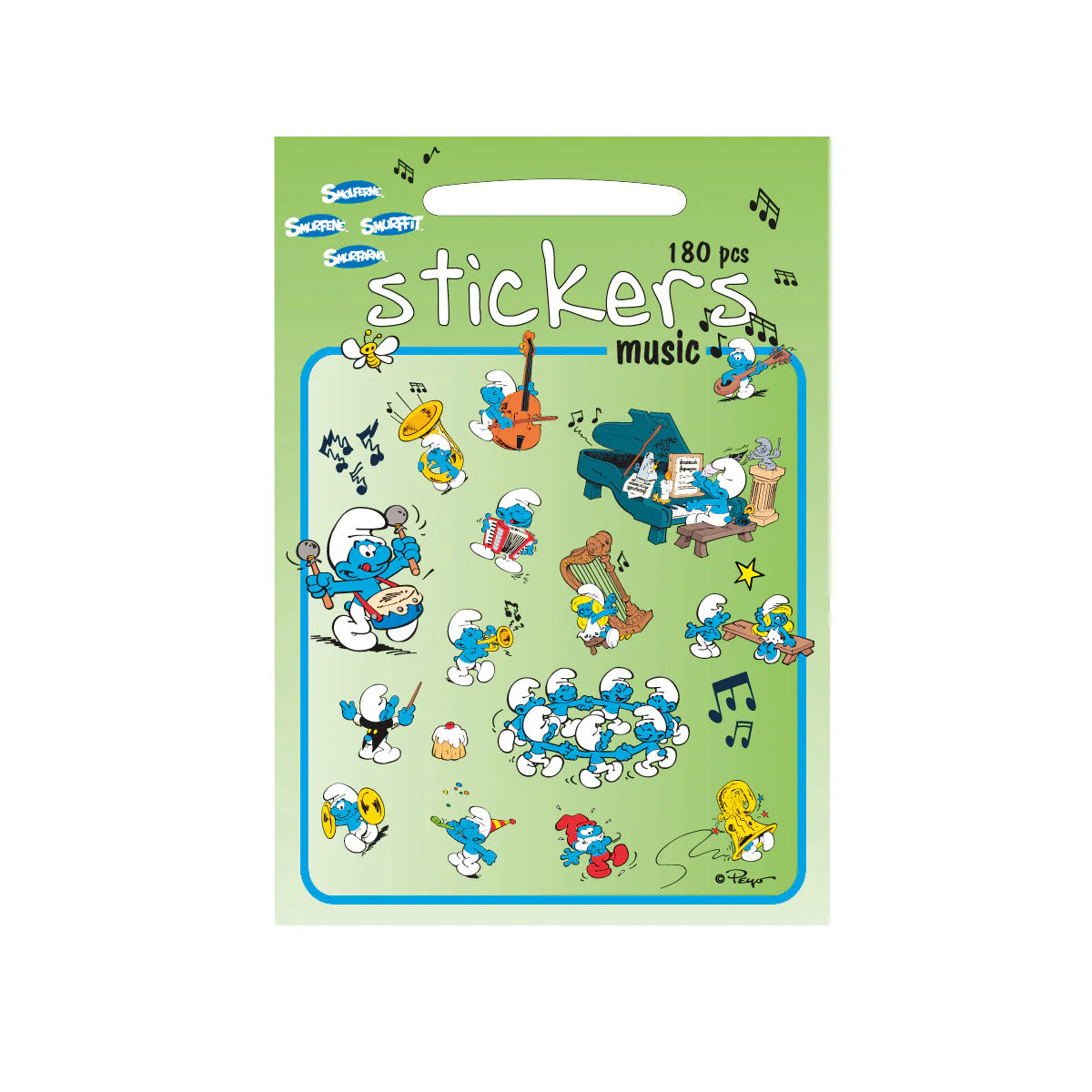 Wholesale Smurf Music Sticker Set - (Case of 16)