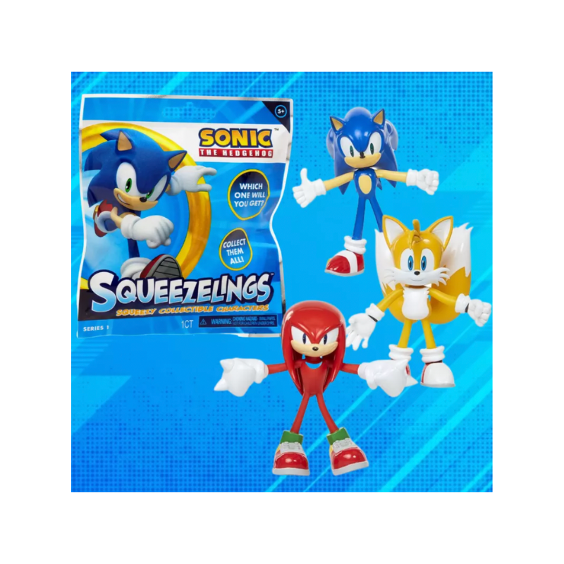 Sonic The Hedgehog Squeezelings Mini Figures Blind Bag