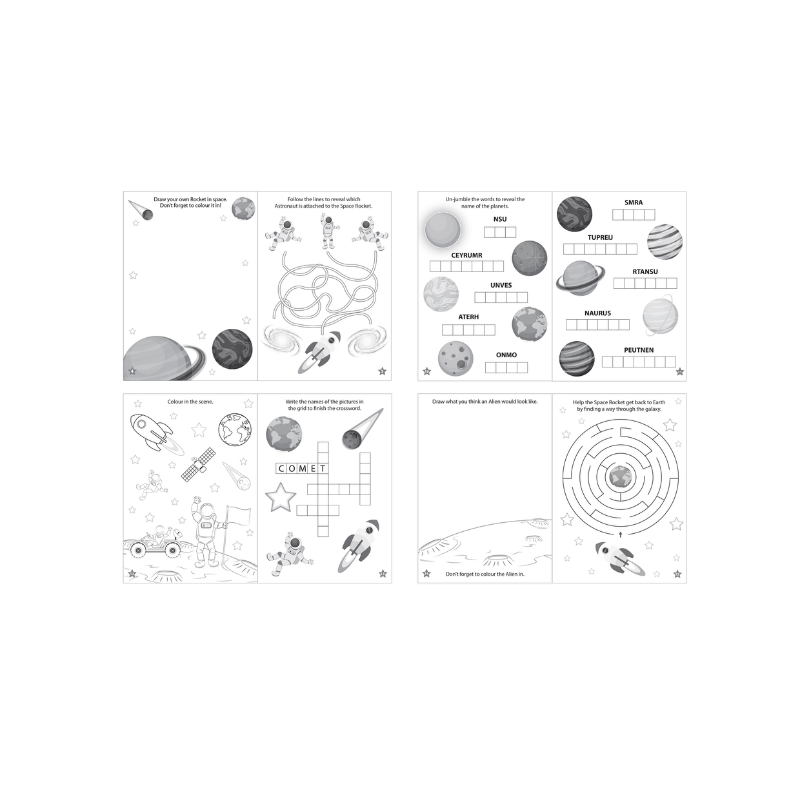 Wholesale Space Puzzle Book - (Case of 36)