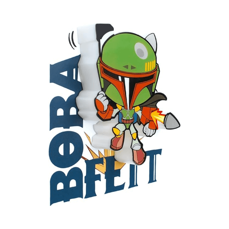 Wholesale Star Wars Boba Fett 3D Deco LED Wall Light - (Case of 10)