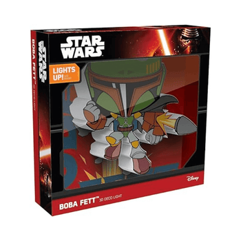 Wholesale Star Wars Boba Fett 3D Deco LED Wall Light - (Case of 10)