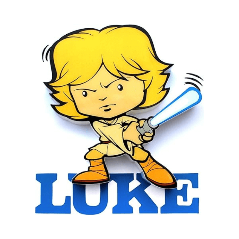 Star Wars Luke Skywalker 3D Deco LED Wall Light