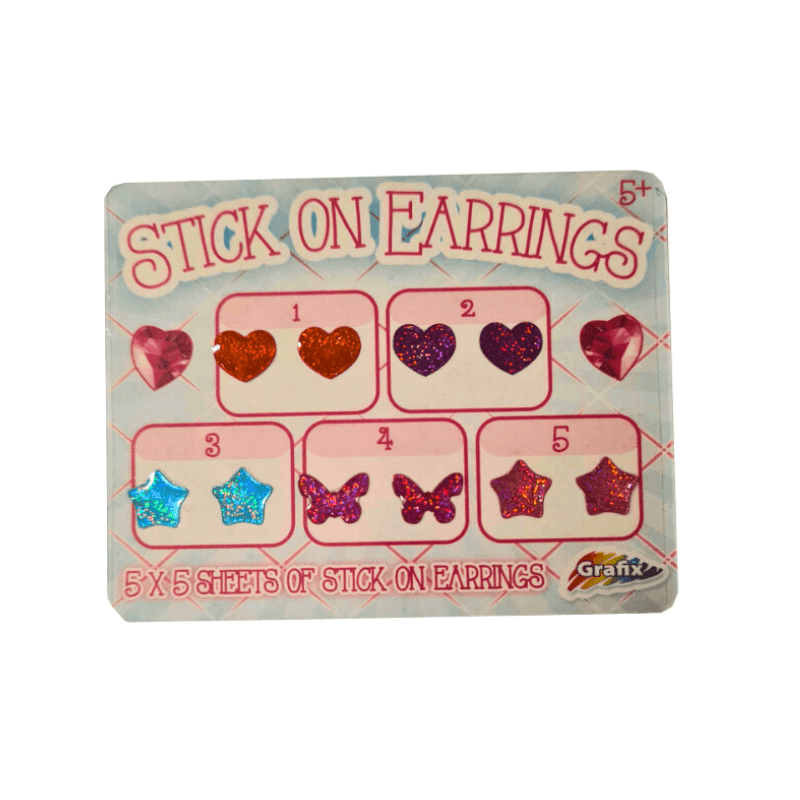Wholesale Kids Stick On Earrings - (Case of 36)