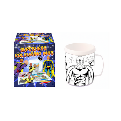 Colouring Mug Superhero Theme
