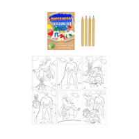 Wholesale Superhero Eco Colouring Set - (Case of 12)