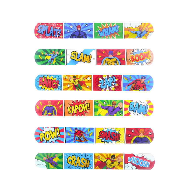 Wholesale Snap Bracelet Superhero Theme - (Case of 36)