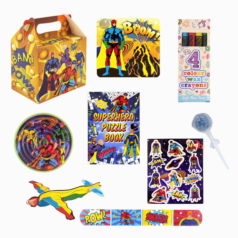 Superhero Theme Pre-Filled Party Box