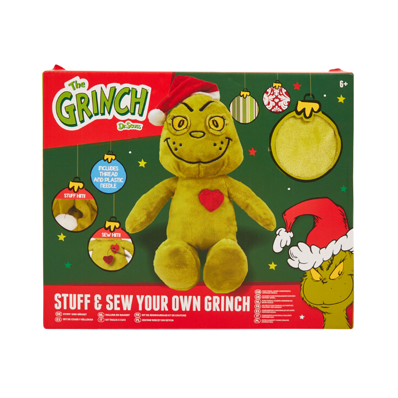 Stuff and Sew Your Own Grinch Packaging