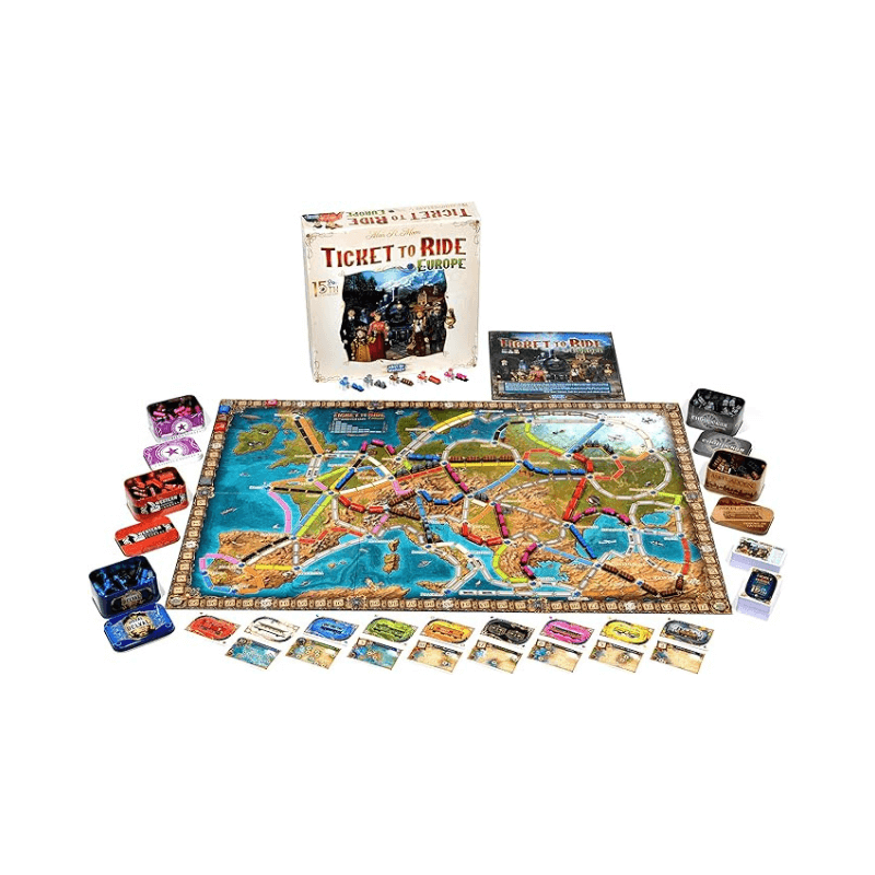 Ticket Ride To Europe 15th Anniversary Collectors Edition Board Game