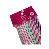 Wholesale Unicorn Party Paper Straws Pack of 20 - (Case of 12)