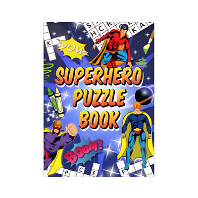 Wholesale Superhero Puzzle Book - (Case of 36)