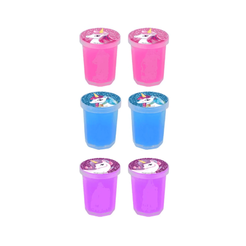 Wholesale Unicorn Slime Tub 6 Pack - (Case of 12)