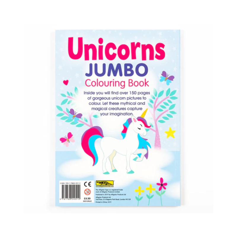 Unicorns Jumbo Colouring Book | Free Delivery – PoundFun™