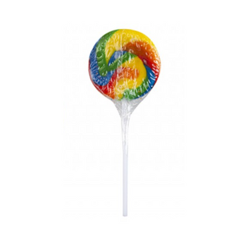 Round Swirl Rainbow Lolly Pop