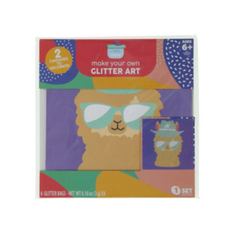 Make Your Own Alpaca Glitter Art
