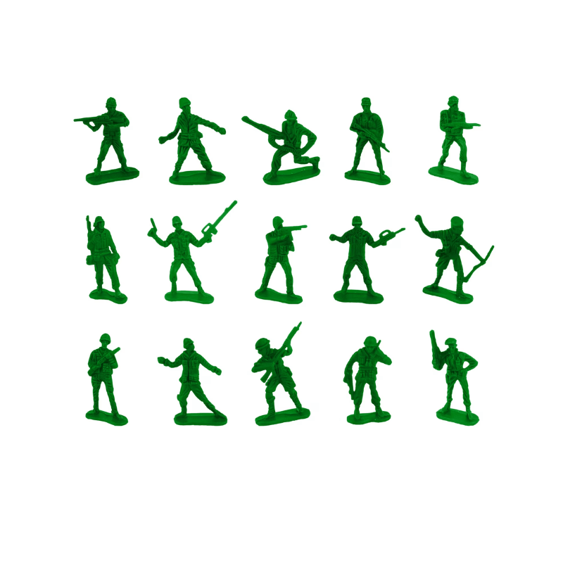 50 Green Toy Army Soldiers