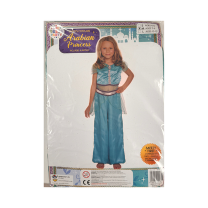 Princess Jasmine Inspired Fancy Dress Costume - Age 7-9