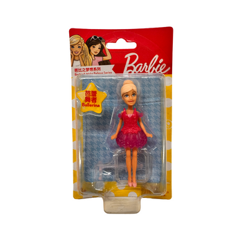 Wholesale Barbie Mini Make Believe Doll - Ballerina Pink Hair - (Case of 8)