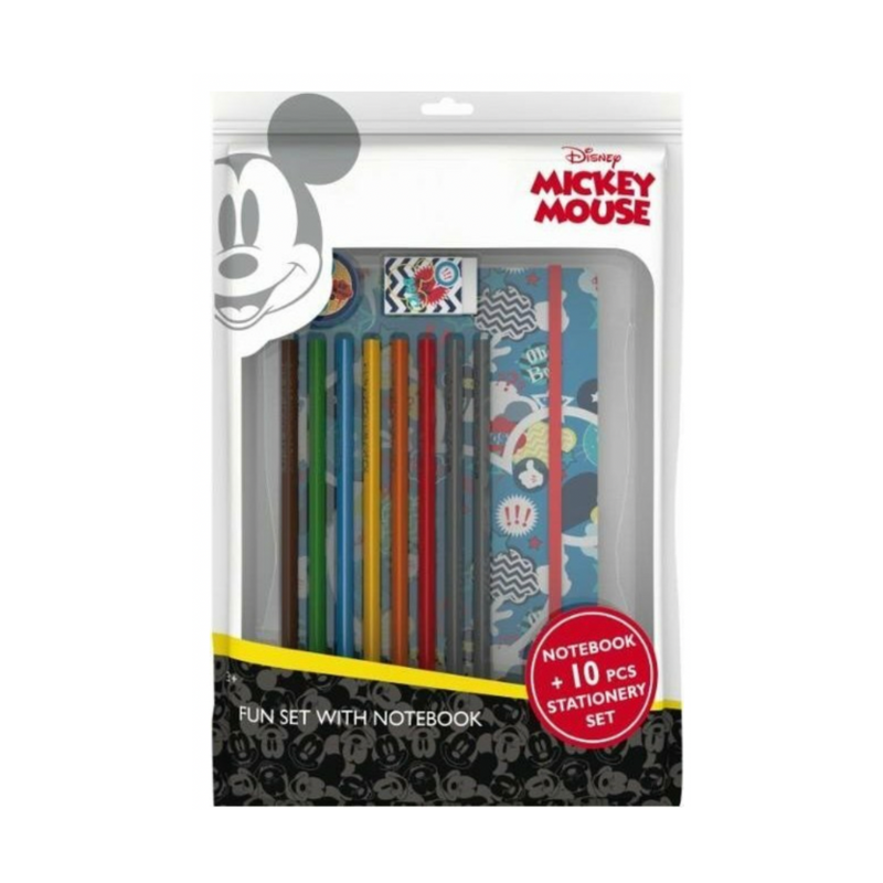 Mickey Mouse Stationary Fun Set with Notepad