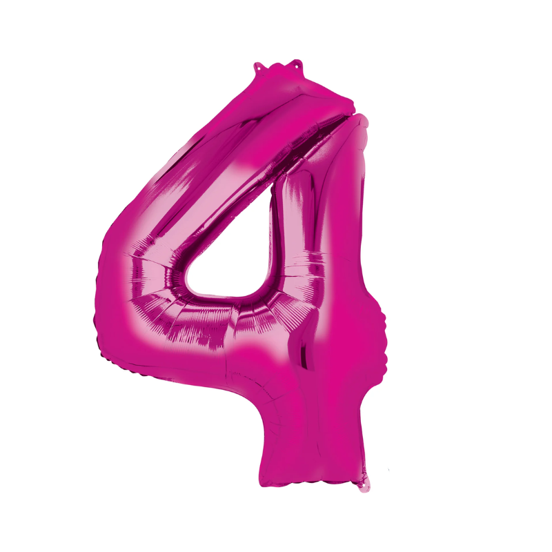 Wholesale Large 34" Pink Super Shape Foil Balloon - 4 - (Case of 8)