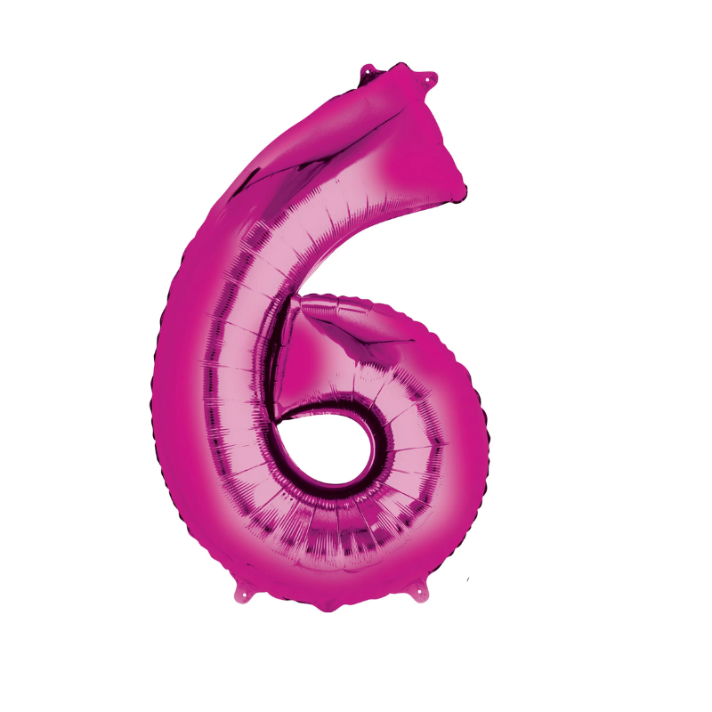 Wholesale Large 34" Pink Super Shape Foil Balloon - 6 - (Case of 8)