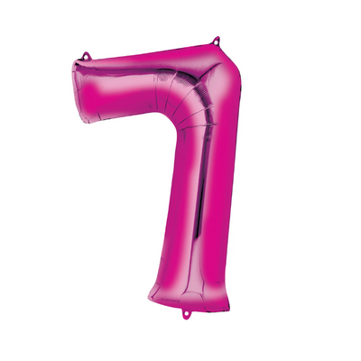 Wholesale Large 34" Pink Super Shape Foil Balloon - 7 - (Case of 8)