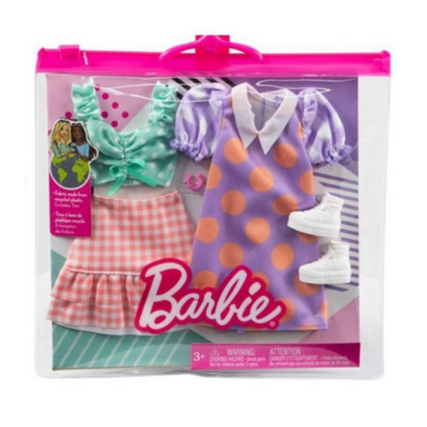 Mattel Barbie Doll Polka Dot Outfit & Accessories