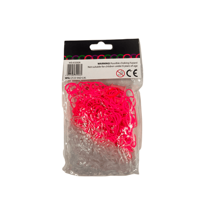600  PINK & CLEAR LOOM BANDS