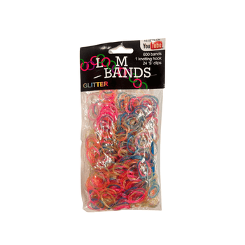 Wholesale 600 Glitter Loom Bands - (Case of 16)