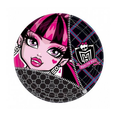 Wholesale Monster High 8 Paper Plates - (Case of 16)