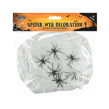 Wholesale Halloween Spider Web Decoration - (Case of 24)