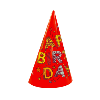 12 Happy Birthday Party Hats 