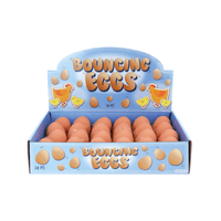 Wholesale Bouncing Rubber Egg - (CDU of 24)