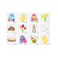 Wholesale Easter Chick Temporary Tattoos - (CDU of 48)