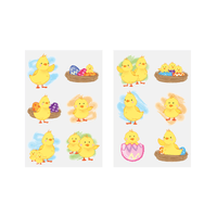 Wholesale Easter Chick Temporary Tattoos - (CDU of 96)