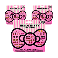 Wholesale Hello Kitty Stick On Earrings - (Case of 24)